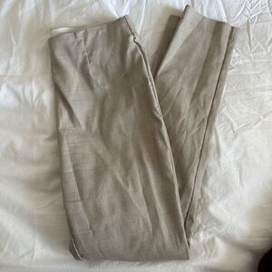 Calvin Klein Beige Plaid Dress Pants